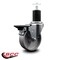 Service Caster 4'' Semi Steel Swivel 1-3/4'' Expanding Stem Caster with Brake SCC-EX20S415-SSR-PLB-134 - alternate 2